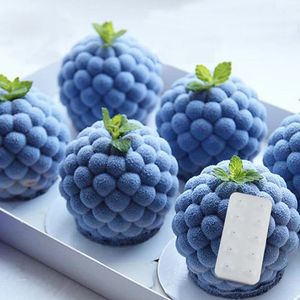 Bakning formar 3D Raspberry Blueberry Cake Mögel Silikonform för DIY Bakning Dessert Mousse Kitchen Bakeware Art Sugarcraft Decorating Tools 230421