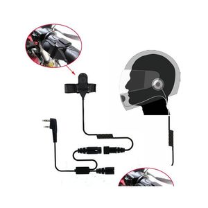 Interfono per moto 2Pin Ptt Casco Cuffia Auricolare per Ksun Tyt Quansheng Baofeng Walkie Talkie Accessori Auricolare Drop Deliver Dhtxl