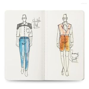 Mens Mini Neon Light Sketch Book Professional Fashion Design Body Malles Man