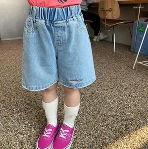 Shorts 2023 Girs Boys Denim Summer Fashion Cotton Kids 2-8 Years KL934