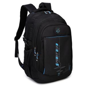حزم في الهواء الطلق Black Blue Mens School Backpack Propack Protctbag Back Pack for Teen Boys