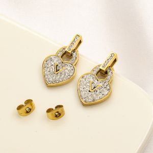 Designer Heart Stud Earrings 2023 New Gift Earrings Designer Jewelry 18K Gold Plated Charm Earrings Women's Love Spring stainless steel Jewelry Wholesale