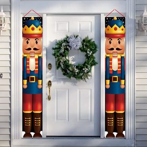 Dekoracje świąteczne świąteczne świąteczne drzwi Banner Banner Wesołych Świąt Dekoracje dla domu Navidad Kerst Natal Noel Xmas Decor Rok 231122