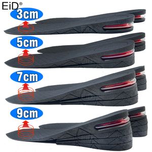 Shoe Parts Accessories EiD 39cm Height Increase Insole Cushion Lift Adjustable Cut Heel Insert Taller shockarch Support Absorbant Foot Pad 230421