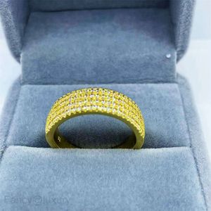 Joias hip hop micro anel de zircão incrustado anel masculino e feminino anel liso banhado a ouro anel de diamante