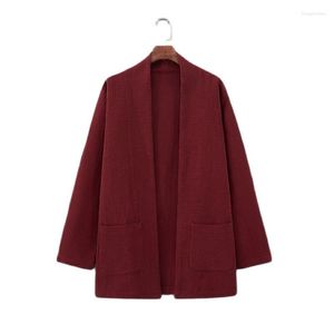 Jackets masculinos 2023 Jaqueta masculina Cardigan Cardigan de rua coreano Luxunhinho algodão japonês simples simples