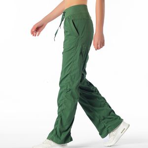 Damenhose Capris Gym lose Hose in voller Länge Hose mit weitem Bein Workout Laufen Übungshose 4-Wege-Stretch Capris 230422