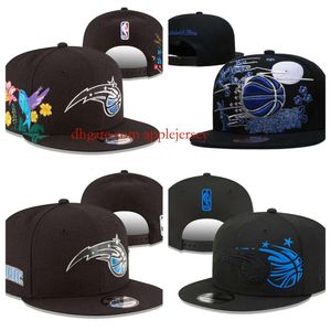 Orlando''Magic''ball Caps 2023-24 Unisex Fashion Cotton Baseball Snapback 남자 Sun Hat 자수 봄 여름 모자 도매