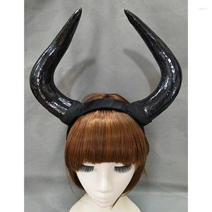 パーティー用品ハンドメイドハロウィーンコスチュームブルズホーンヘッドバンドおうし座戦闘ミノタウロスホーンヘッドピースコスプレ