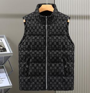 Gilet da uomo 2023 Autunno/Inverno NewLetter stampa Gilet da uomo in cotone con colletto rialzato Canotta maglione