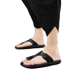 Ters terlikler Erkek Parmak Tonglar Sandaletler Eva Düz Konfor Giyim Dayanıklı Slip Anti-Slip Atletik Sandal, Açık Hava Desteği Desteği