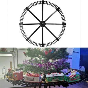 Christmas Decorations Christmas Train Electric Train Set For Christmas Tree Track Car Christmas Themed Gift Round Rail Train Gift For Boys Girls 231121