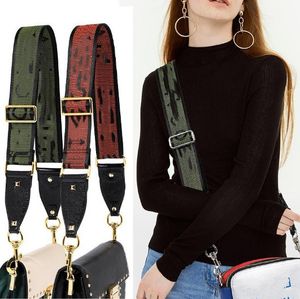 Ribbon Cotton Wide Shoulder Strap Adjustable Bag Strap Replacement Women's Bag Embroidered Crossbody Shoulder Strap Top Quality