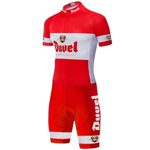 2022 Duvel Beer Men's Cycling Triathlon SKINSUIUS Maillot Ropa Ciclismo Rowerysuit Jersey Set Ubranie rowerowe 248h