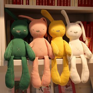 Cute cartoon pacifying rabbit doll, newborn pacifying doll, cute and cute plush toy rabbit manufacturer wholesale