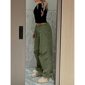 Nowa moda damska ładunkowa nogawka Pants Street Jogging Hip-Hop Solidne super duże plik harajuku o