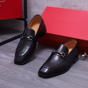 أزياء رجالي ، فستان جلدي أصلي أحذية الأعمال الرسمية Oxfords Men Men Brand Office Party Flats Flats Disual Outdoor Laiders Size 38-44