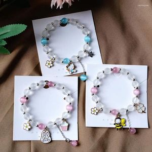 Charm Armbänder Opale Biene Legierung Armband Perlen Handbuch Zubehör Großhandel für Frauen Mädchen Geschenk # YXS47