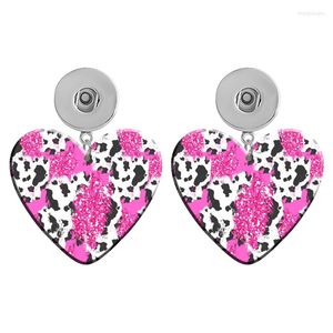 Orecchini pendenti AMORE MAMMA Girasole Buona Pasqua 12mm 18mm Bottone a pressione Cuore Acrilico Eardrop Ear Stud Gioielli fai da te R2370