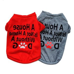 ファッションペットサプライドッグカレットパピーコットンTシャツ猫犬服tシャツ2色4サイズifphv