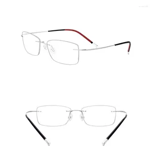 Montature per occhiali da sole Belight Optical Design classico senza montatura Titanio puro Uomo Donna Occhiali ultraleggeri Montatura per occhiali da vista 19203