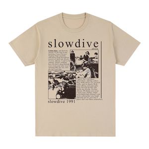 Мужские футболки Slowdive Alison 1991, винтажная футболка Tour 90s, классическая хлопковая мужская футболка, футболка, женские топы, унисекс, 230422