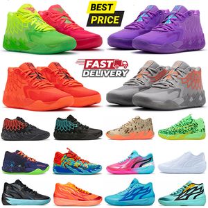 LaMelo Ball MB.01 02 03 Basketball Shoes Rick and Morty Rock Ridge Red Queen City Not From Here Phenom Galaxy Be You Toxic GutterMelo Mens MB 1 2 3 Sneakers