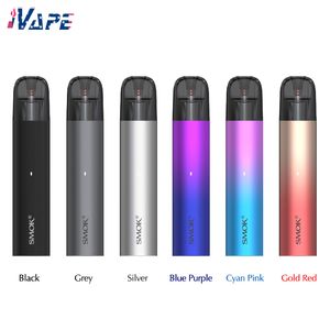 SMOK SOLUS Pod System Kit Batería incorporada de 700 mAh con malla Cartucho de cápsula de 0,9 ohmios Diseño de llenado lateral de 3 ml Dispositivo de vapeo de inhalación directa activado por extracción