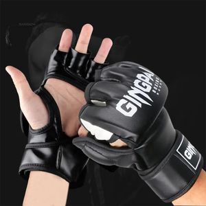 スポーツグローブユニセックス大人MMA戦闘トレーニングとキックボクシングのためのボクシング通気性指保護装置231122
