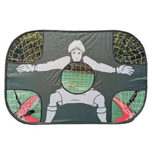 Sporthandskar Ice Hockey Practice Shootch Target Training Sport Folding Soccer Goal Net för Backyard Portable Mini Indoor Outdoor 231122