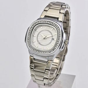 Kobiety Watch Fashion Watch Wysokiej jakości Diamond Watch Woman Kwarcowa zegarek Nowe zegarki ze stali nierdzewnej Eleganckie Mujer Relojes 658659127002