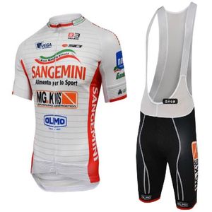 2022 Sangemini Pro Team Cycling Jersey Set Summer Bicycle Maillot andningsbar MTB Kort ärm Bike Clothes Ropa Ciclismo219J