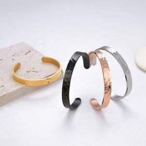 Armreif Zalman Fashion Open Cuff Armbänder für Damen Herren Edelstahl Personalisiertes Armband Punk Schmuck Zubehör