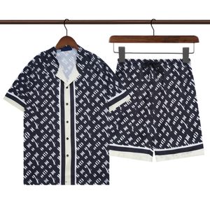 Camicie casual da uomo firmate Camicia stampata a maniche corte da uomo stile hawaiano Taglie forti Colletto casual Bottone Spiaggia allentata