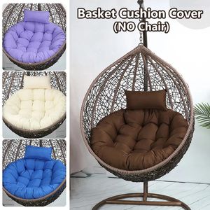 Pillow Hanging Swing S/L Unfilled or Filled Egg Basket Seat Chair Cushion Cover NO ChairPapasan Round Detachable Pillow Home Patio 231122