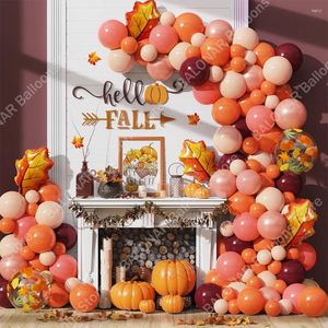Party Decoration 123st Happy Thanksgiving Balloons Garland Arch Foil Fall inomhus utomhus födelsedag Autumn Wedding Decor