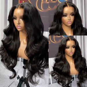 Synthetic Wigs Brazilian Hair 30 40 Inch Body Wave 13x4 HD Transparent Lace Frontal Wig 360 Lace Front Wig Glueless Black Synthetic Closure Wig