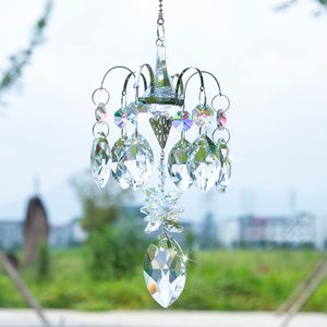 Garden Decorations H D Crystal Horse Eye Prisms Suncatcher For Window Hanging Ornament Rainbow Maker Hanger for Home Christmas Decoration 230422