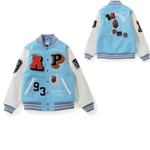 College Jacket Men's Designer Jacket Men's Women's Baseball Jacket High quality Ape Head letter Embroidered coat Street wear