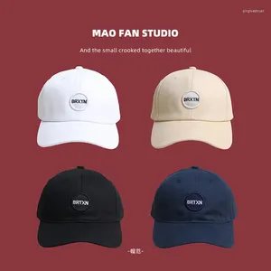 Boll Caps Hat Female Peaked Cap Retro Easy Matching Sun Summer Men's and Women's Hats Baseball Ins Student Hipster