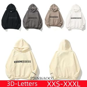 Vestido Designer Hoodies Homens Mulheres ESS Hoodie Algodão 3D Carta Gráfico Oversized Moletom Quente H2Y Hoody Manga Longa Moletons Tamanho Xxs-3Xl 136