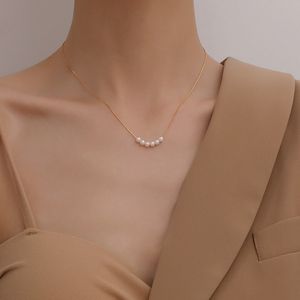 Natural Fresh Water Pearl Pendant Necklace Jewelry for Women Gift