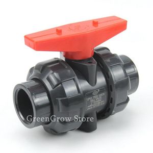 Vattenutrustning 1 st I.D 20-110mm UPVC Ball Ventil Aquarium Tank Water Pipe Connector Industrial Treatment PVC Globe Union Joint