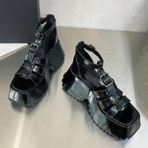 SURET BUTS LETNY Platforma dla kobiet 2023 Sandały w stylu rzymskim marka moda na wysokie obcasy obuwie zapatillas de Majer