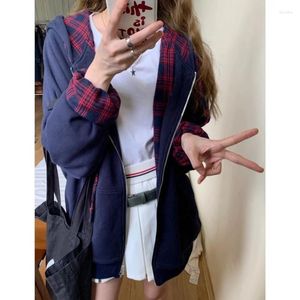 Women's Hoodies For Women Autumn And Winter Fashion Vintage Sweater Zipper Cardigan Casual Loose Street Plush Pocket