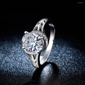 Обручальные кольца 2023 Женщины обручальное кольцо для серебряной роскоши с CZ Циркон Дизайн ювелирных изделий Специальный ювелирный подарок