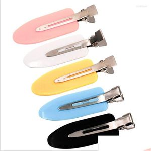 기타 헤어 보석 Shuangr 4pcs/set no bend seamless clips side bangs 고정 프린지 바렛 메이크업 세척 액세서리 DROP DHQ3B