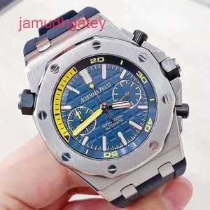 Ap Swiss Luxury Watch Epic Royal Oak Offshore Series 26703st Precision Steel Blue Dial with Back Transparent Mens Fashion Leisure Business Sports Mechanical Diving