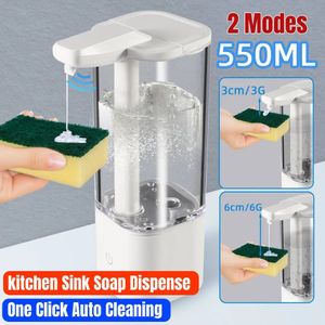 Bath Accessory Set Smart Touchless Automatic dish soap dispenser for kitchen sink 550ml high Capacity Save detergent Liquid Detergent Dispenser 231122