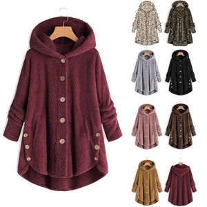 女性のトレンチコートのジャケット秋の春冬ファッション毛むくじゃらのコート暖かいふわふわのオーバーコートセーターアウターウェーミ5xl 230421